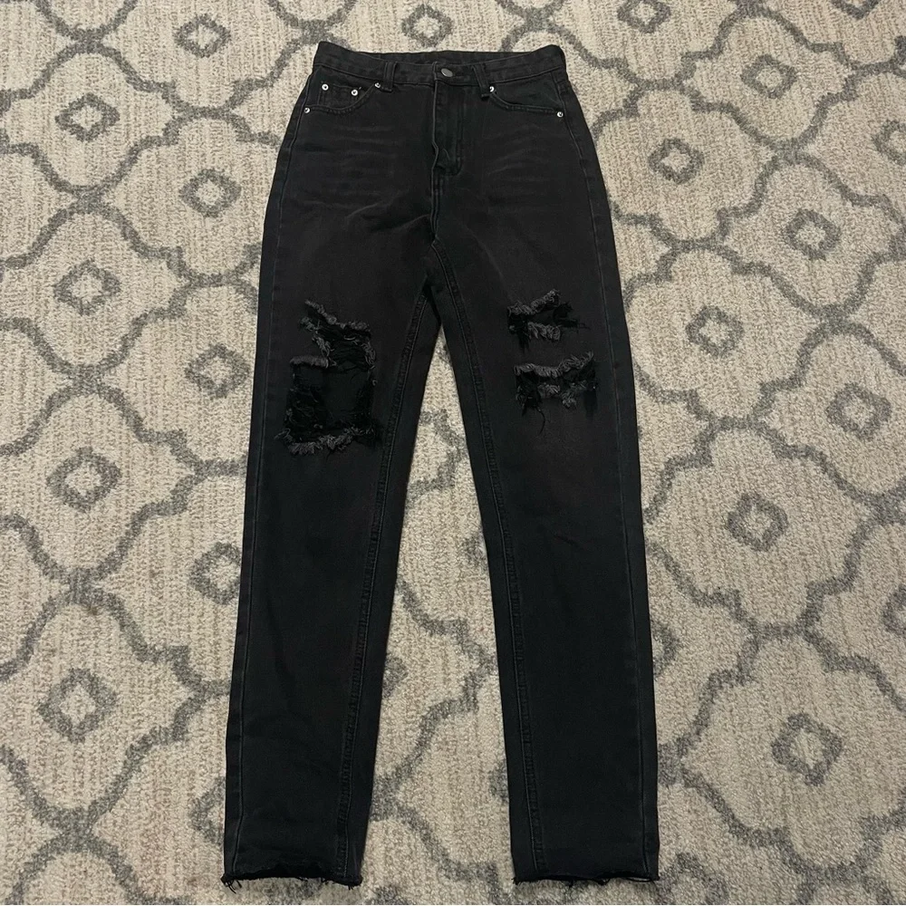 Shein Ripped Black Jeans - Picture 3 of 5